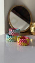 Colour Block Rope Jar